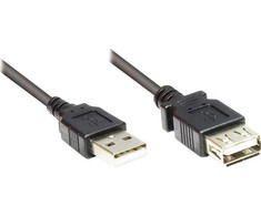 USB kabelis „Good Connections“ USB-A - USB-A 5 m Juodas (2511-OF5S)