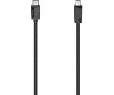Hama USB-C - miniUSB 2.0 0.75m juoda