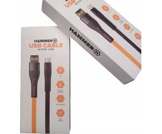 Kabelis USB Hammer USB-A - microUSB 1.2 m Oranžinė (MICRO USB CABLE)