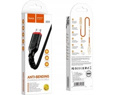 Cable USB A to Micro USB Hoco 2,4A 3 m X59 juodas