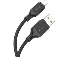 Cable USB A to Micro USB Hoco 2,4A 1 m X90 juodas