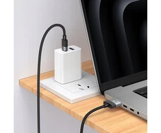 USB C į Mag3 jungties laidas Hoco 5A 140W magnetinis 1,8 m U141 juodas