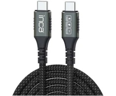 Kabelis USB Inca USB-C 4.0 40 Gb/s PD 3.1 240 W 8K UltraHD 0.8 m (ITCT-40)