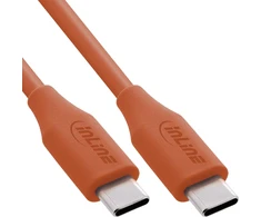 Kabelis USB InLine USB-C - USB-C 0.5 m Oranžinė