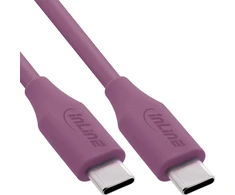USB laidas InLine USB-C - USB-C 2 m Violetinis