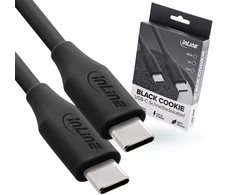 USB kabelis InLine USB-C - USB-C 0,5 m Juodas