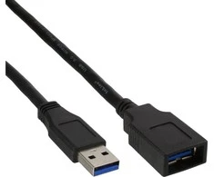 USB kabelis InLine USB-A - USB-B 1,5 m Juodas (35615)