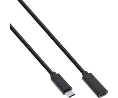 USB kabelis InLine USB-C - USB-C 1,5 m Juodas (35774)
