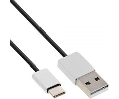 USB kabelis InLine USB-A - 1 m Juodas (35831)