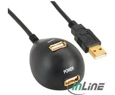 HUB USB InLine 2x USB-A 2.0 (34652)