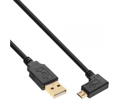 MicroConnect USB kabelis InLine USB-A - mikroUSB 0,5 m juoda (31705T)