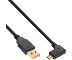MicroConnect USB kabelis InLine USB-A - mikroUSB 0,5 m juoda (31705T)