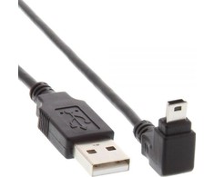 USB kabelis InLine USB-A - miniUSB 3 m Juoda (34230)