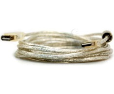 USB kabelis InLine USB-A - USB-A 5 m Balta (34605Q)
