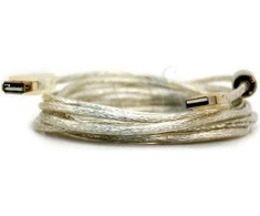 USB kabelis InLine USB-A - USB-A 5 m Balta (34605Q)