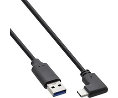 USB kabelis InLine USB-A - USB-C 1,5 m Juodas (35714W)