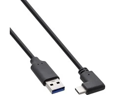 USB kabelis InLine USB-A - USB-C 2 m Juodas (35712W)
