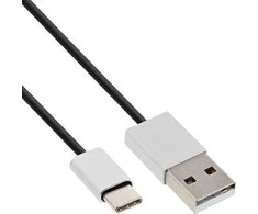USB kabelis InLine USB-A - USB-C 1,5 m Juodas (35834)