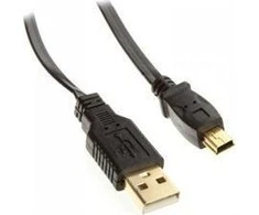 InLine Mini-USB 2.0 kabelis USB-A iki Mini-B, juodas - 5m