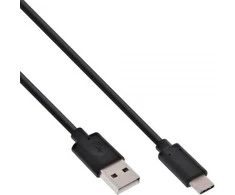USB kabelis InLine USB-A - USB-C 2 m Juodas (35732)