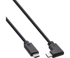 Kabelis USB InLine USB-C - USB-C 0.3 m Juodas (35707W)