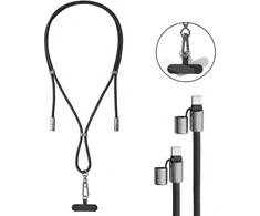 Kabelis USB Intenso CABLE USB-C TO USB-C 1.65M/LANYARD juoda 7991000 INTENSO