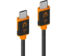 Kabelis USB j5create USB-C 100W Przewód do synchronizacji i ładowania (JUCX25L18-N)