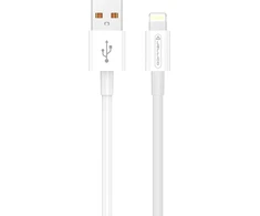 Jellico B1 Izturīgs-Mīksts iPhone un iPad Lightning uz USB Datu un Ātrā Lādētāja Vads 1m Balts