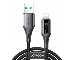 Joyroom S-A60 StarTalk 3A USB-A - Lightning kabelis 1.2m - juodas