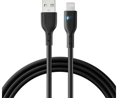 Joyroom Premium Series A13 USB-A / Lightning 2.4A kabelis 2m – juodos spalvos