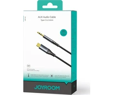 Audio kabelis Joyroom SY-A07 USB-C to 3,5mm 1.2m juodas