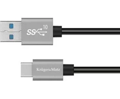 USB kabelis - USB tipas C 10 Gbps 1 m Kruger &amp; Matz Basic