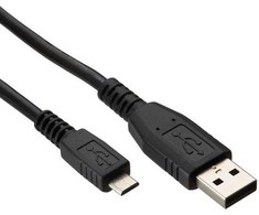 Lama Plus USB kabelis (2.0), USB A M - microUSB (M), 1.8m, juoda