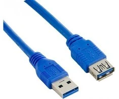 LANBERG CA-US3E-10CC-0018-B extension cable USB 3.0 AM-AF 1.8m mėlynas