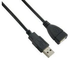 LANBERG CA-USBE-10CC-0030-BK extension cable USB 2.0 AM-AF 3m juodas