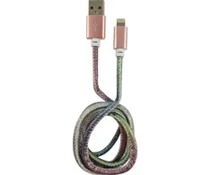 USB laidas LC-Power USB-A - Žaibas 1 m Multicolor (31331D)