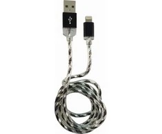 USB kabelis LC-Power USB-A - Žaibas 1 m permatomas (31331H)