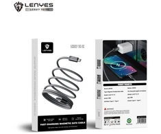 USB kabelis Lenyes USB-C - USB-C 1 m Pilkas