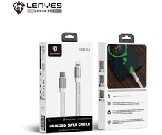 USB laidas Lenyes USB-C - Lightning 1 m Baltas