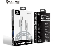 USB laidas Lenyes USB-C - USB-C 1 m Baltas