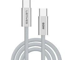 USB laidas Lenyes USB-C - USB-C 1 m Baltas