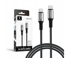 USB laidas Lenyes USB-C - USB-C 2 m Juodai sidabrinis