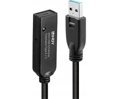 Lindy Adapteris - USB 3.0 Aktyvus Pratęsimas 20m Type A į C 5 Gbps