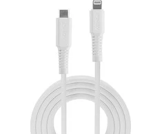 USB Kabelis - LINDY USB Type C į Lightning, 0.5m, 480Mbps, Baltas