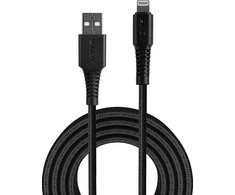 Kabelis - LINDY 2m USB Type A į Lightning kabelis, 480Mbps, juodas