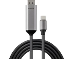 Kabelis - LINDY 2m USB Type C į DisplayPort 8K60Hz 32.4Gbps