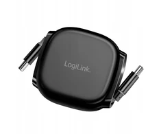 Kabelis USB LogiLink USB-C - USB-C 1 m Juodas (CU0500)