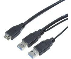 LogiLink micro USB-B 0.6m juoda