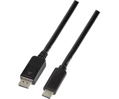LOGILINK UA0335 LOGILINK – USB 3.2 Gen 1x1 USB-C M iki DisplayPort 1.2 kabelis, 1,8 m
