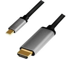 „LogiLink USB-C“ - HDMI laidas 1,8 m, antgalis
